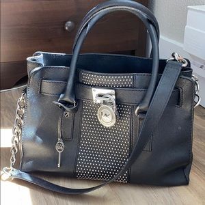 Michael Kors black studded Hamilton